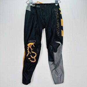 Fox‎ Racing 180 Pants Youth 28Y Black Yellow Motocross MX Dirt Bike Off Road ATV